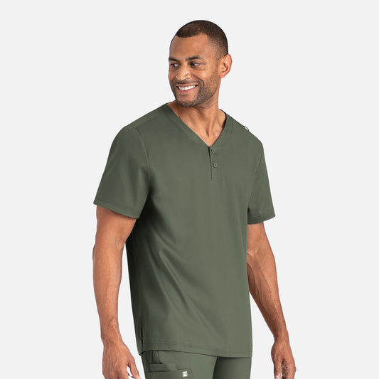 Maevn Matrix Mens 5503 Men's Tuckable Henley Top
