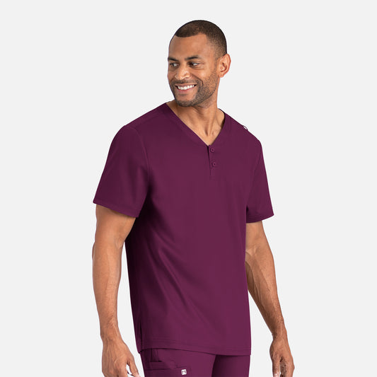 Maevn Matrix Mens 5503 Men's Tuckable Henley Top