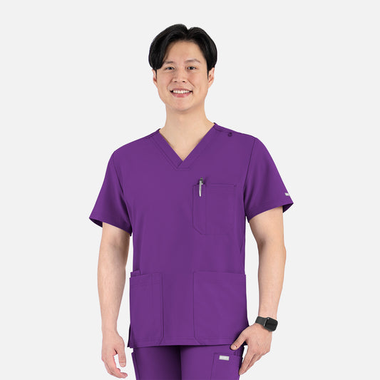 Maevn Momentum 5802 Men's 4 Pocket Banded V-Neck Top