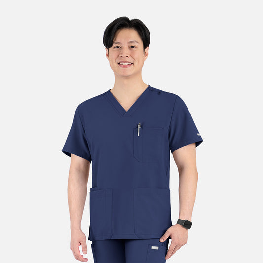 Maevn Momentum 5802 Men's 4 Pocket Banded V-Neck Top