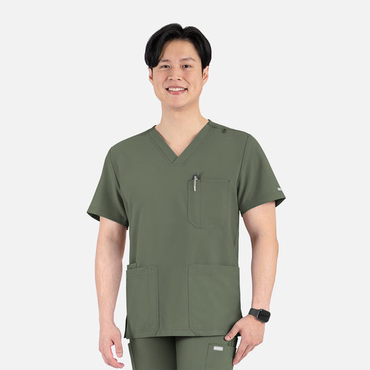Maevn Momentum 5802 Men's 4 Pocket Banded V-Neck Top