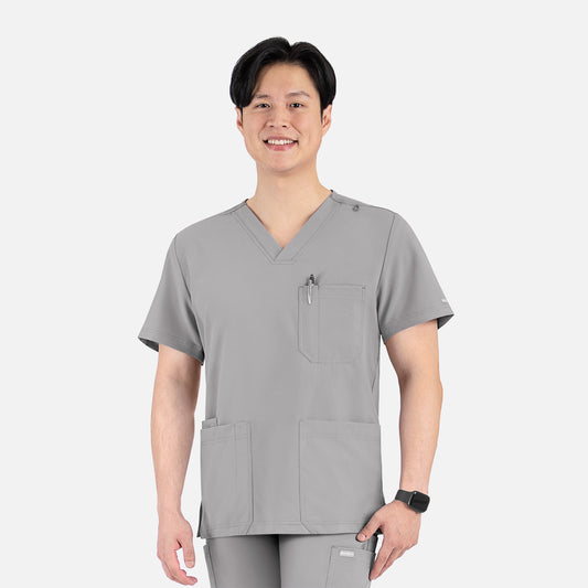 Maevn Momentum 5802 Men's 4 Pocket Banded V-Neck Top