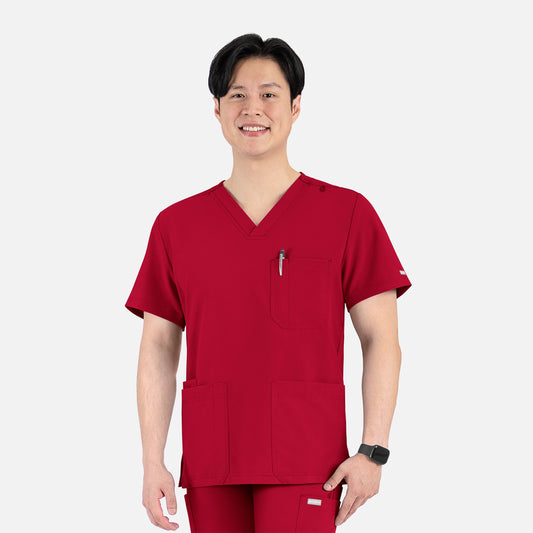 Maevn Momentum 5802 Men's 4 Pocket Banded V-Neck Top