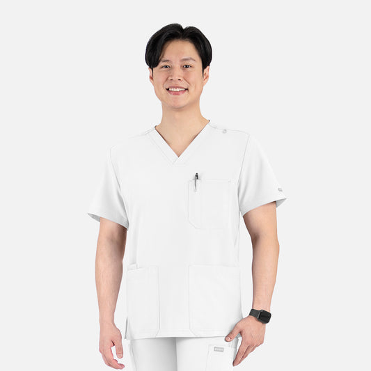 Maevn Momentum 5802 Men's 4 Pocket Banded V-Neck Top