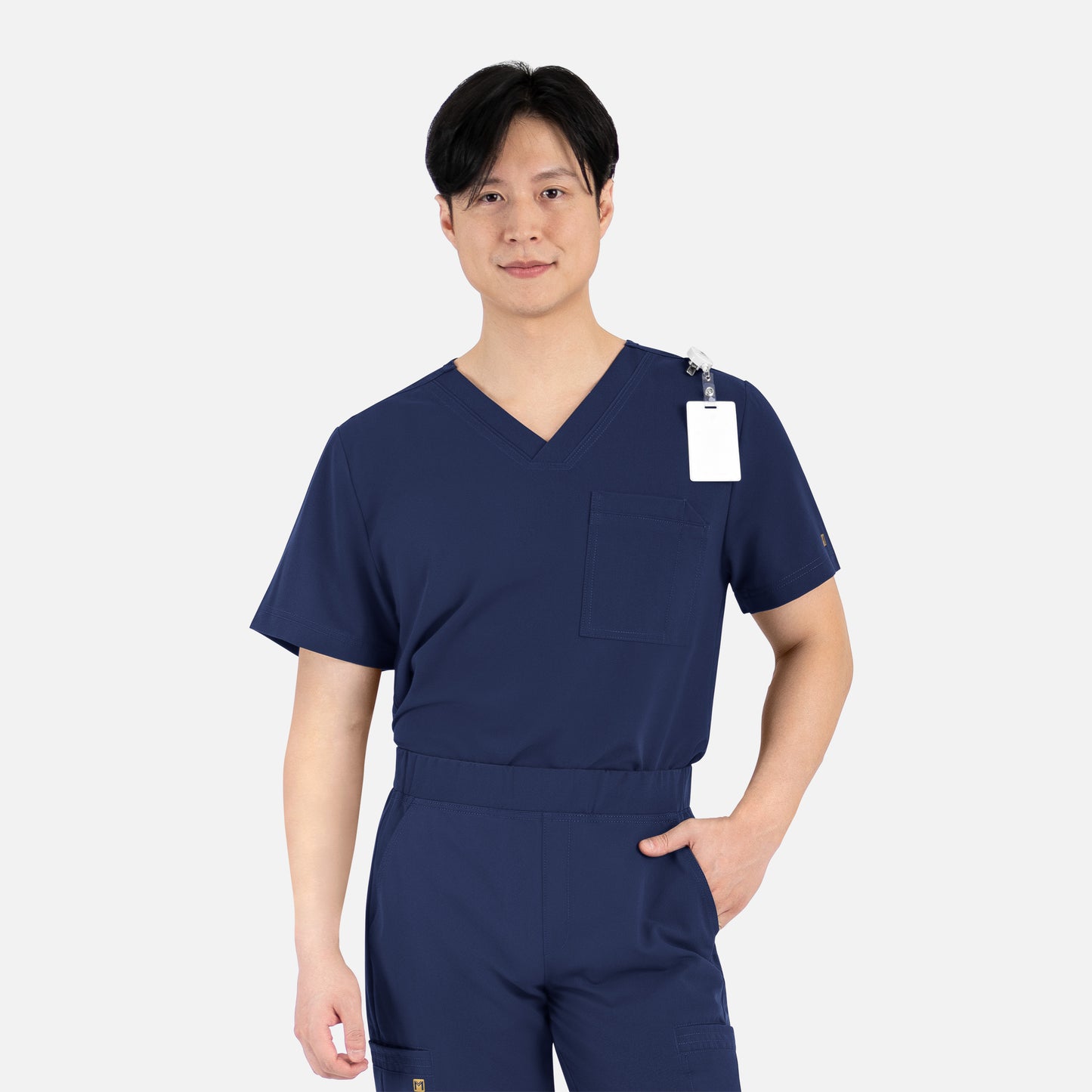 Maevn Matrix Pro Mens 5901 Men's Contrast Piping Tuckable V-Neck Top