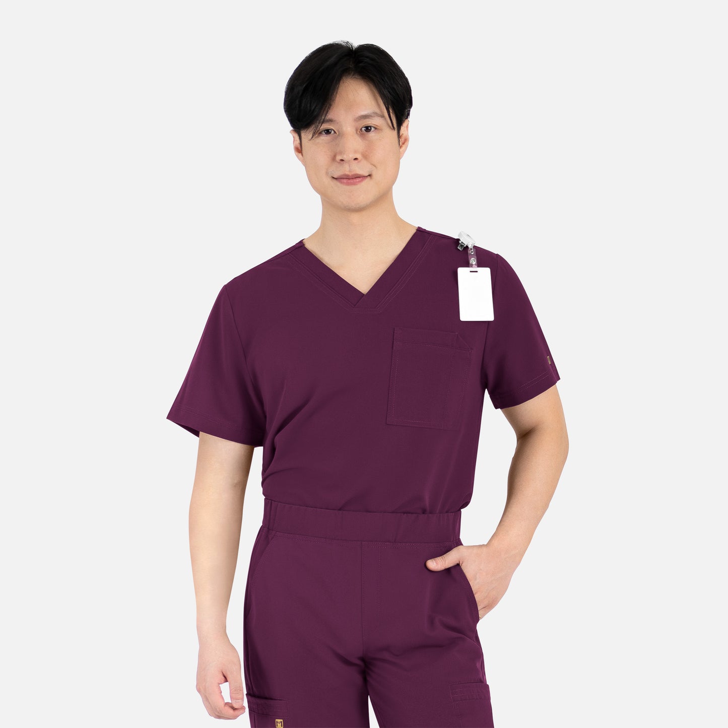 Maevn Matrix Pro Mens 5901 Men's Contrast Piping Tuckable V-Neck Top