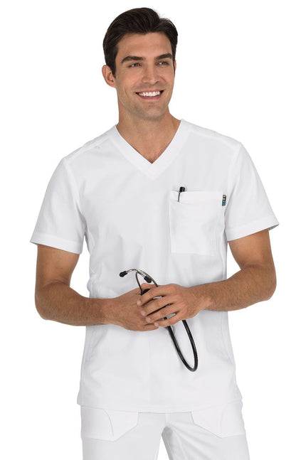 koi Lite Force Men's 667 3-Pocket Scrub Scrub Top