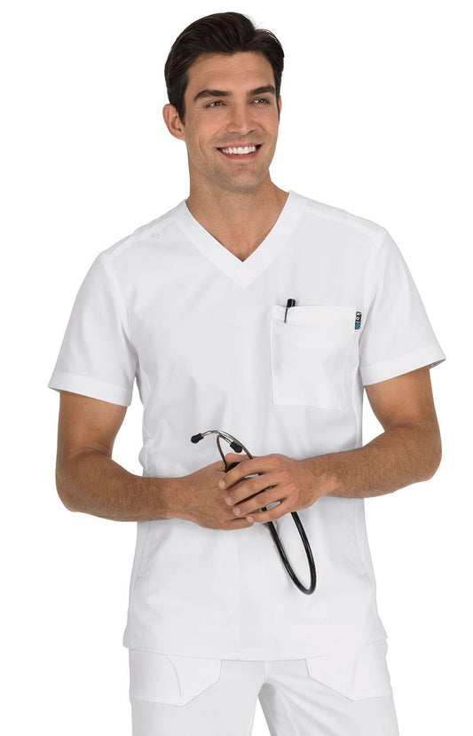 koi Lite Force Men's 667 3-Pocket Scrub Scrub Top