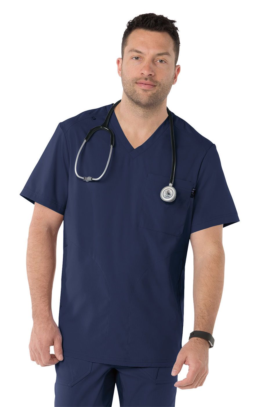 koi Lite Force Men's 667 3-Pocket Scrub Scrub Top