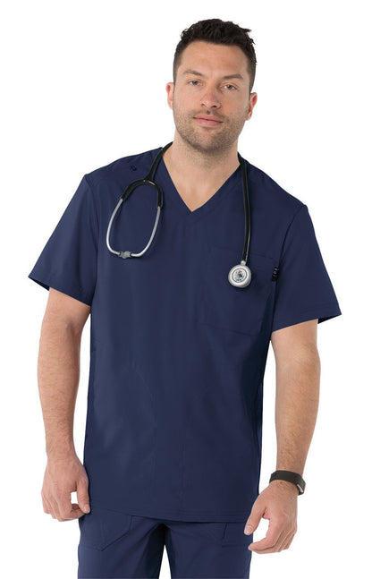 koi Lite Force Men's 667 3-Pocket Scrub Scrub Top