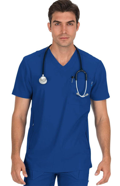koi Lite Force Men's 667 3-Pocket Scrub Scrub Top