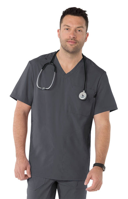 koi Lite Force Men's 667 3-Pocket Scrub Scrub Top