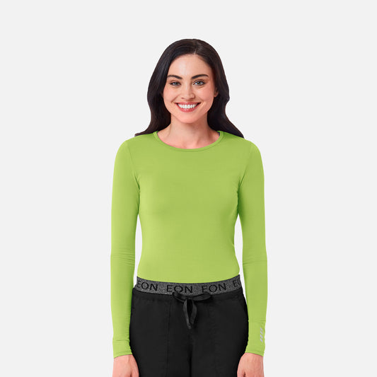 Maevn Knit 6709 COOLMAX Long Sleeve Under Scrub Tee