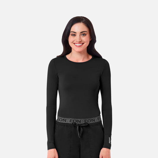 Maevn Knit 6709 COOLMAX Long Sleeve Under Scrub Tee