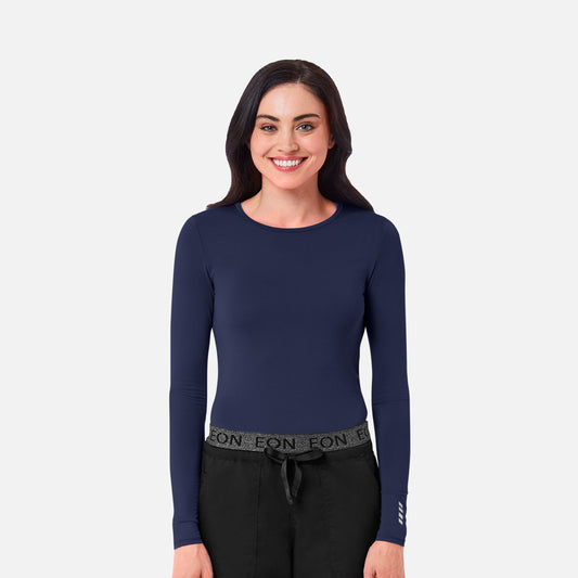 Maevn Knit 6709 COOLMAX Long Sleeve Under Scrub Tee