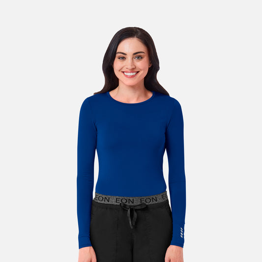 Maevn Knit 6709 COOLMAX Long Sleeve Under Scrub Tee