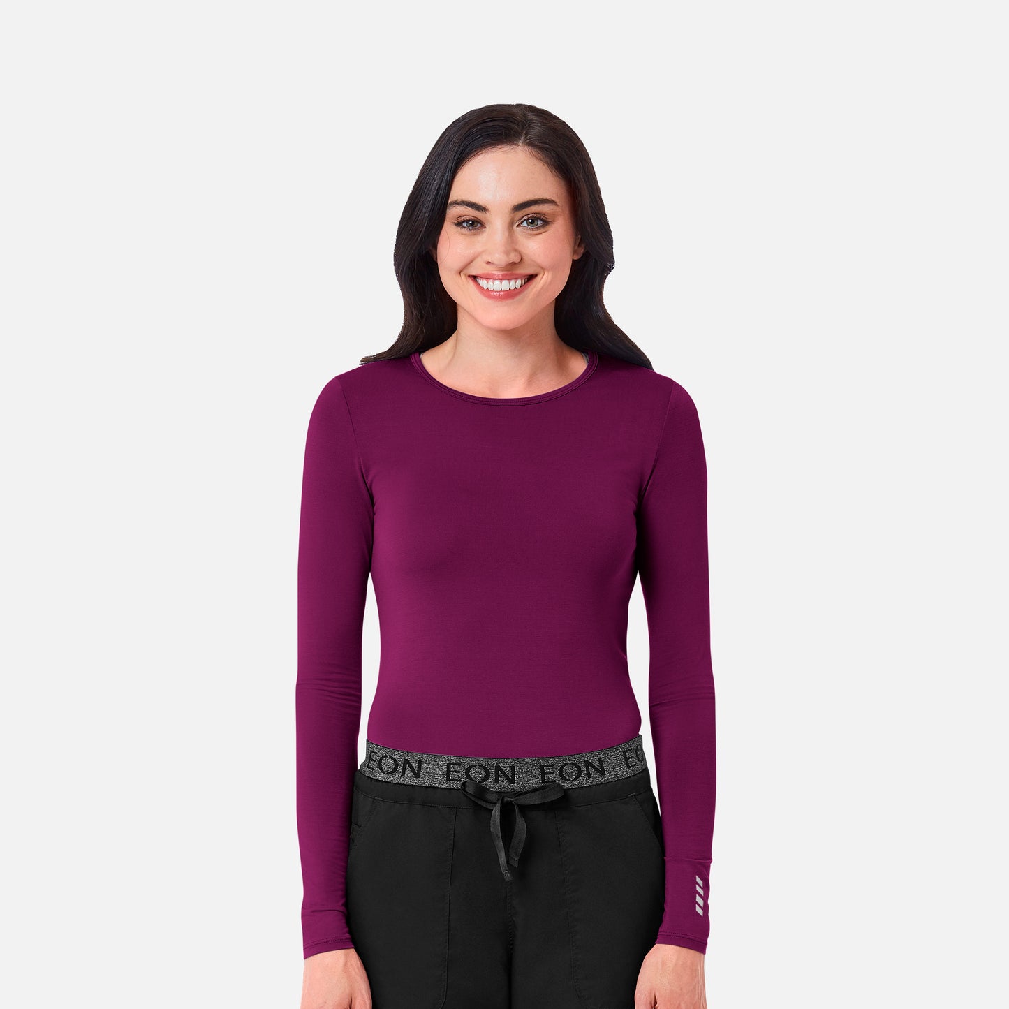 Maevn Knit 6709 COOLMAX Long Sleeve Under Scrub Tee