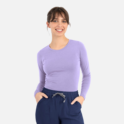 Maevn BESTEE 6909 Women's Basic Long Sleeve Underscrub Tee