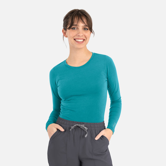 Maevn BESTEE 6909 Women's Basic Long Sleeve Underscrub Tee — Clearance