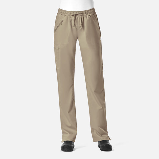 Maevn EON 7308 Women's Full Elastic Zipper Pocket Cargo Pant — Clearance