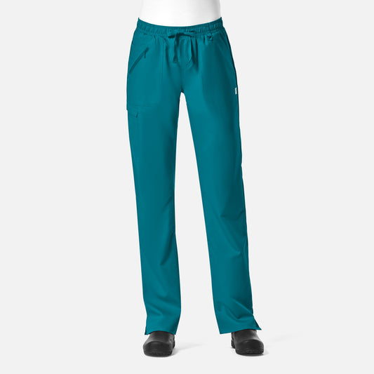 Maevn EON 7308 Women's Full Elastic Zipper Pocket Cargo Pant
