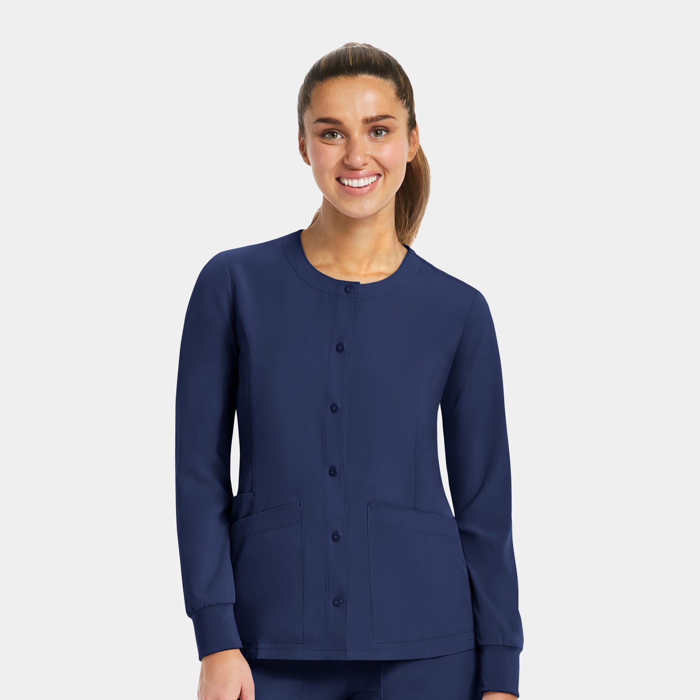 Maevn Matrix Impulse 7510 Women's Round Neck Snap Button Jacket