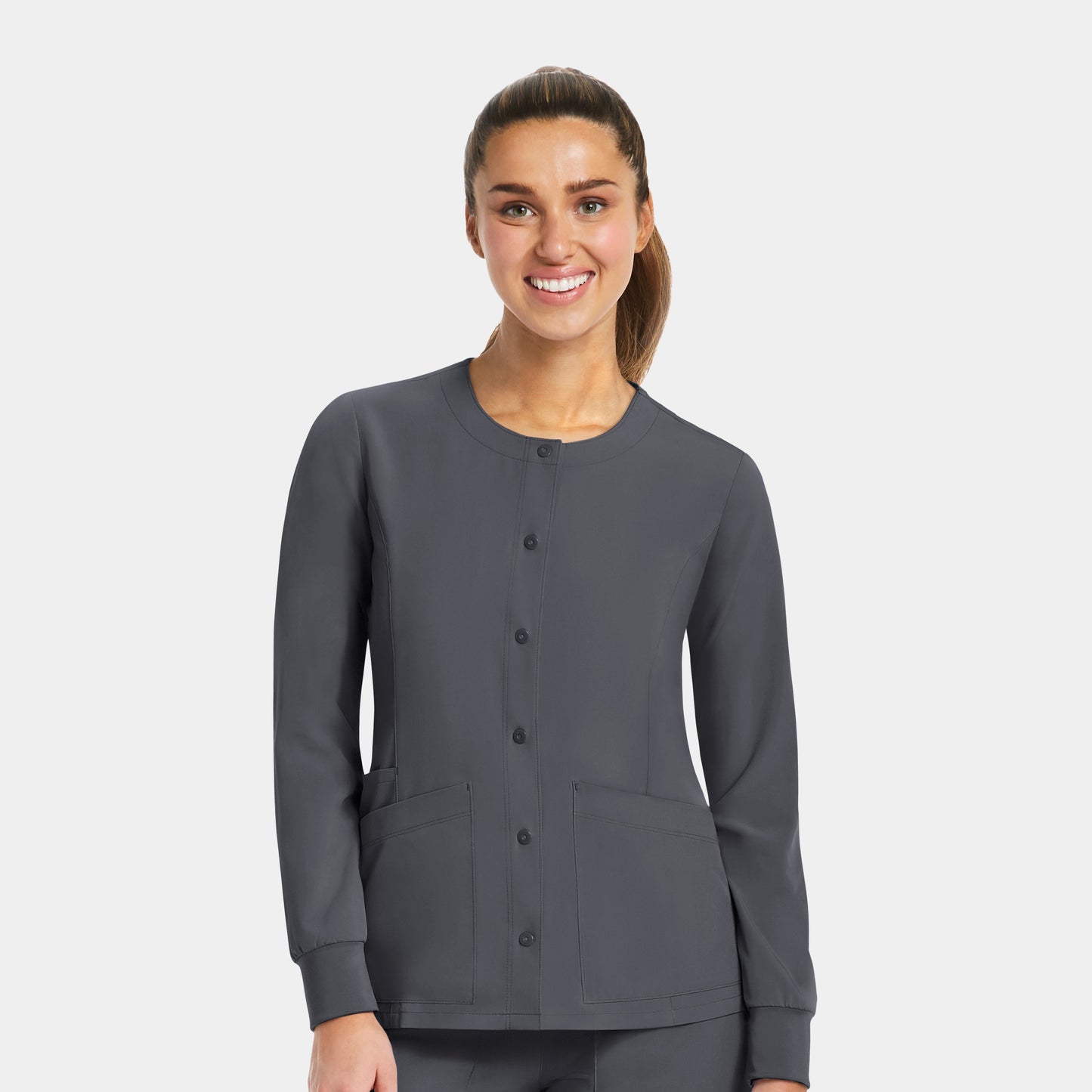 Maevn Matrix Impulse 7510 Women's Round Neck Snap Button Jacket