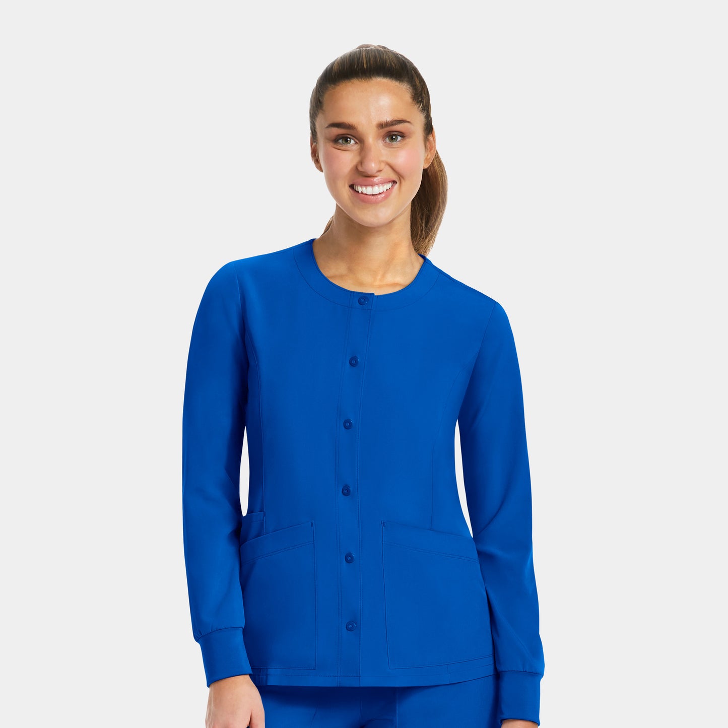 Maevn Matrix Impulse 7510 Women's Round Neck Snap Button Jacket