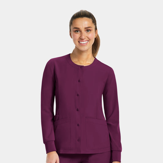 Maevn Matrix Impulse 7510 Women's Round Neck Snap Button Jacket