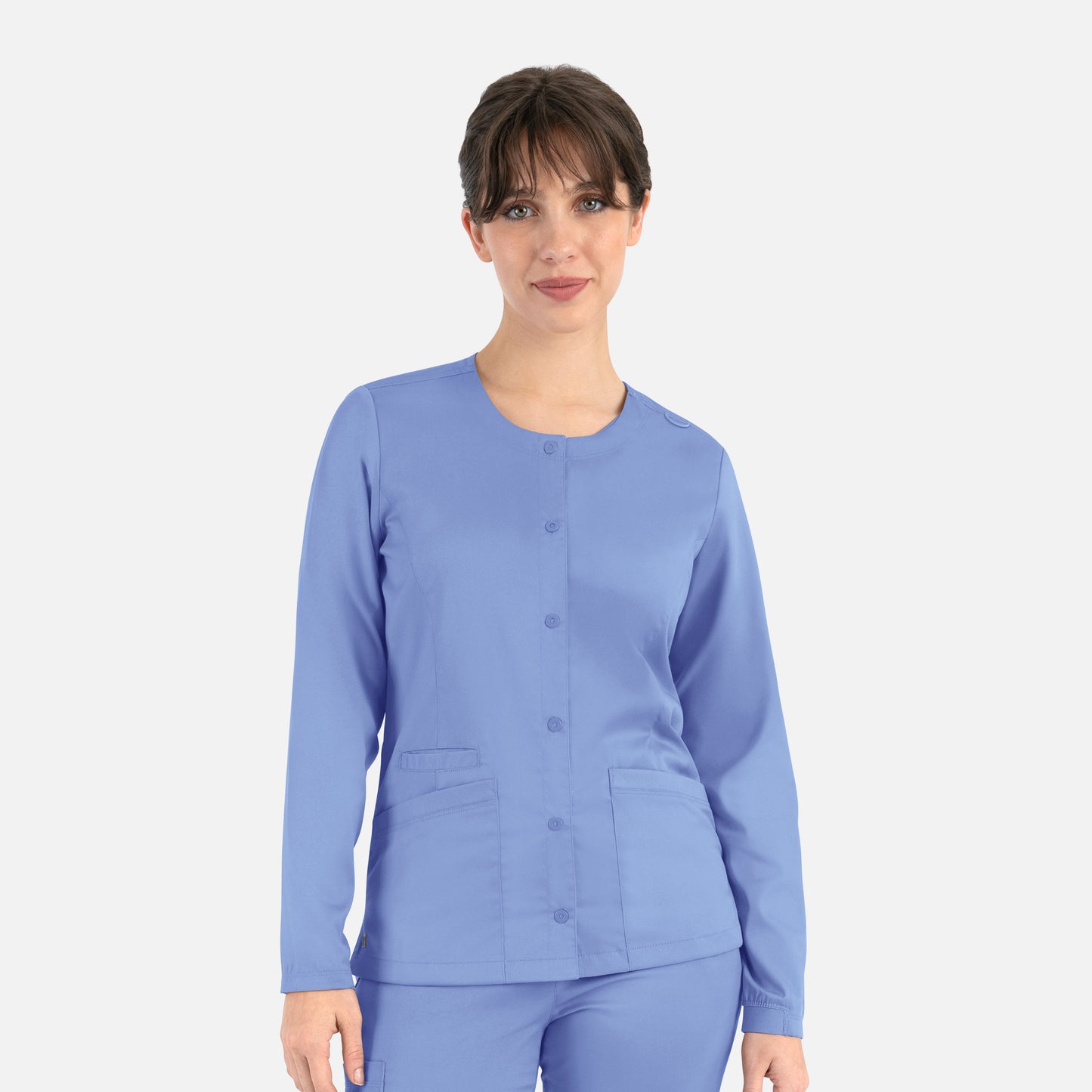 Maevn Matrix 7701 Women's Round Neck Snap Jacket