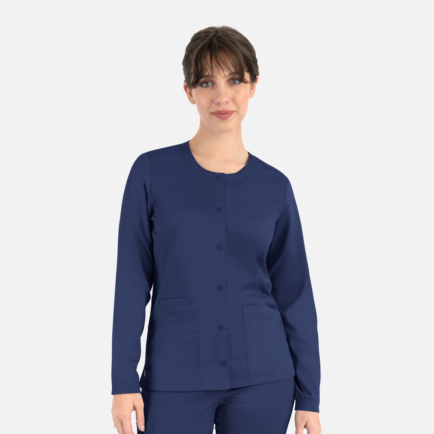 Maevn Matrix 7701 Women's Round Neck Snap Jacket