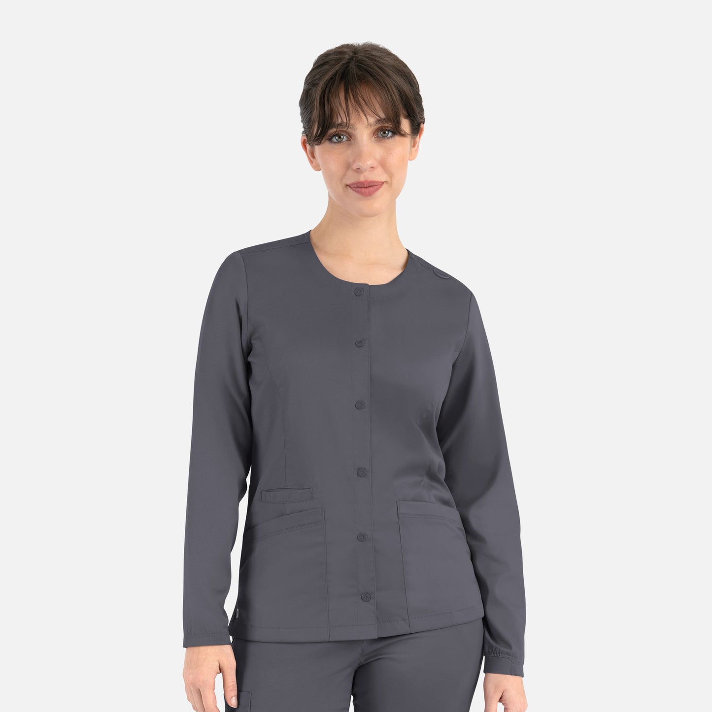 Maevn Matrix 7701 Women's Round Neck Snap Jacket