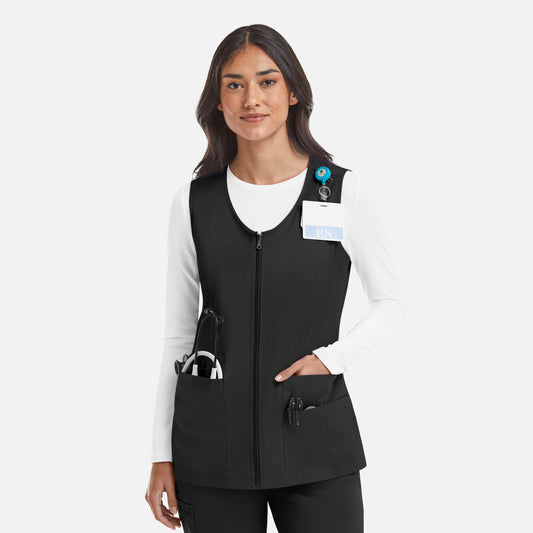 Maevn Matrix 7711 Women's V-Neck Zip Front Vest