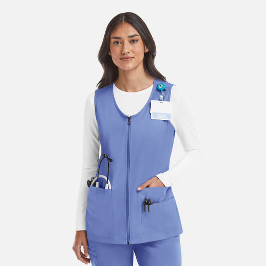 Maevn Matrix 7711 Women's V-Neck Zip Front Vest