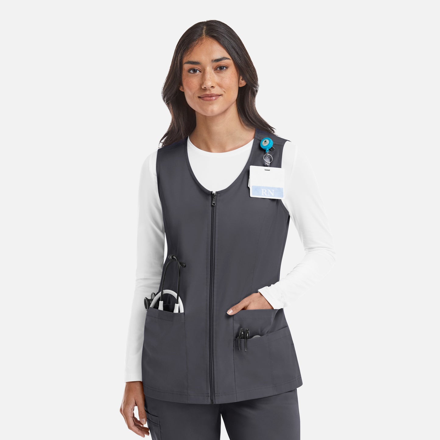 Maevn Matrix 7711 Women's V-Neck Zip Front Vest