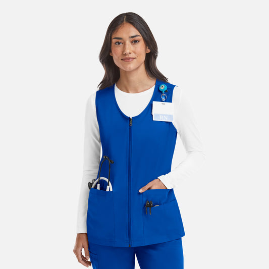 Maevn Matrix 7711 Women's V-Neck Zip Front Vest