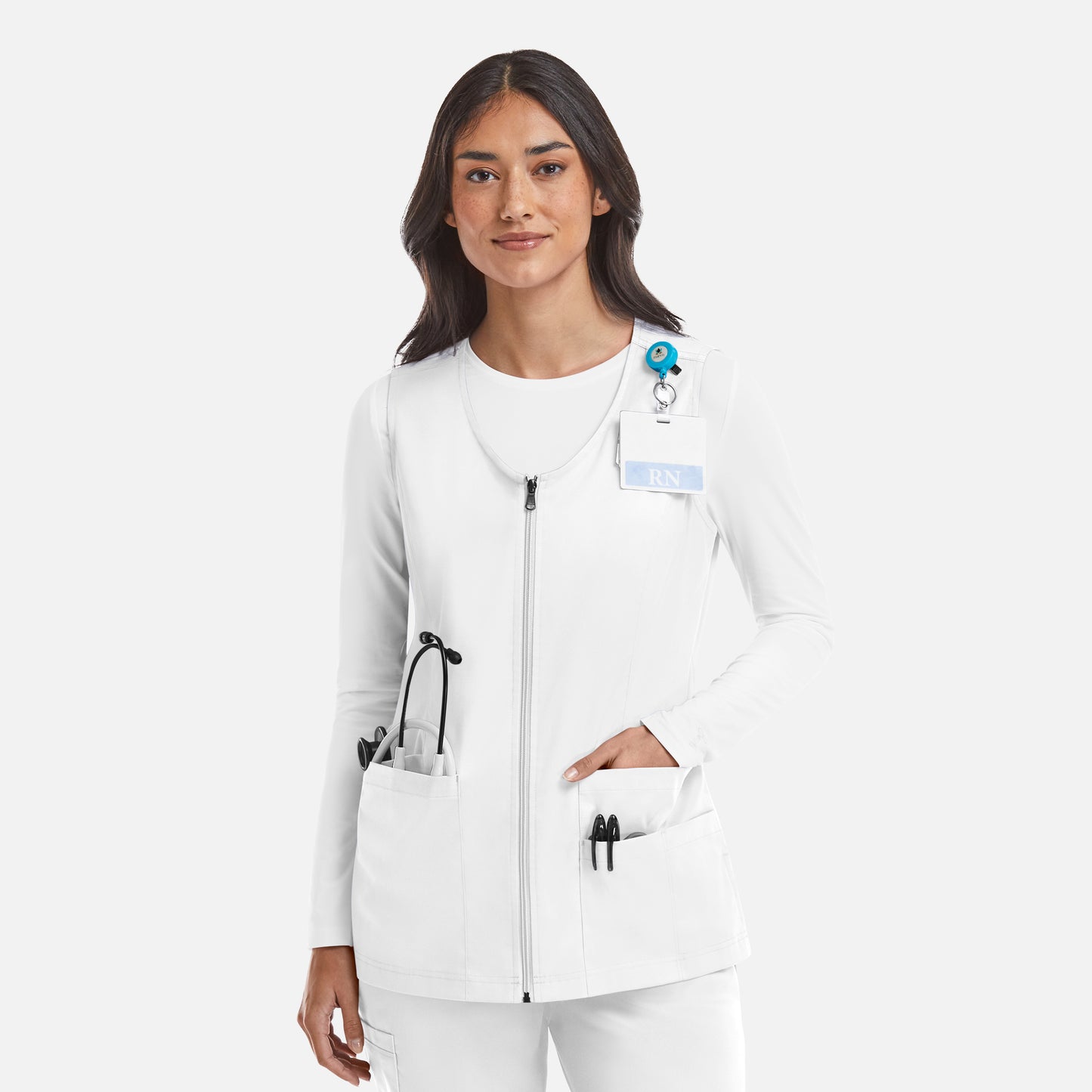 Maevn Matrix 7711 Women's V-Neck Zip Front Vest