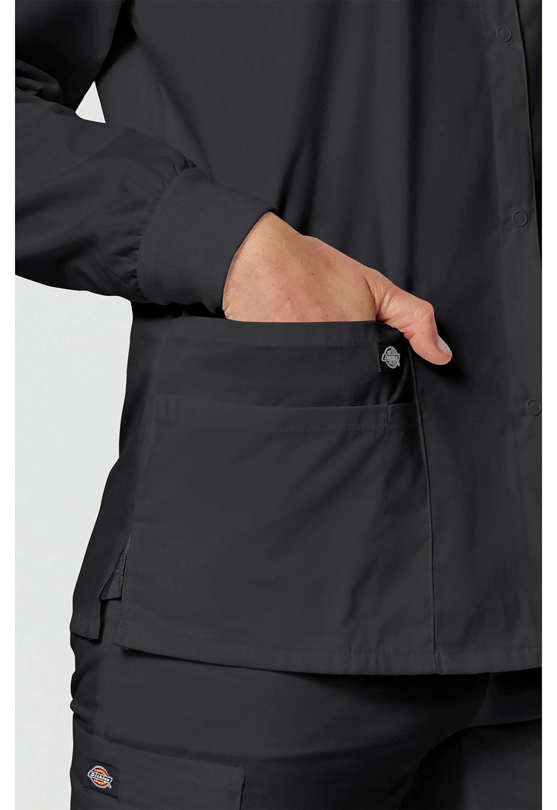 激レア 矢板中央 ウェア Dickies EDS Signature Women's 86306 Snap Front Warm-Up Jacket
