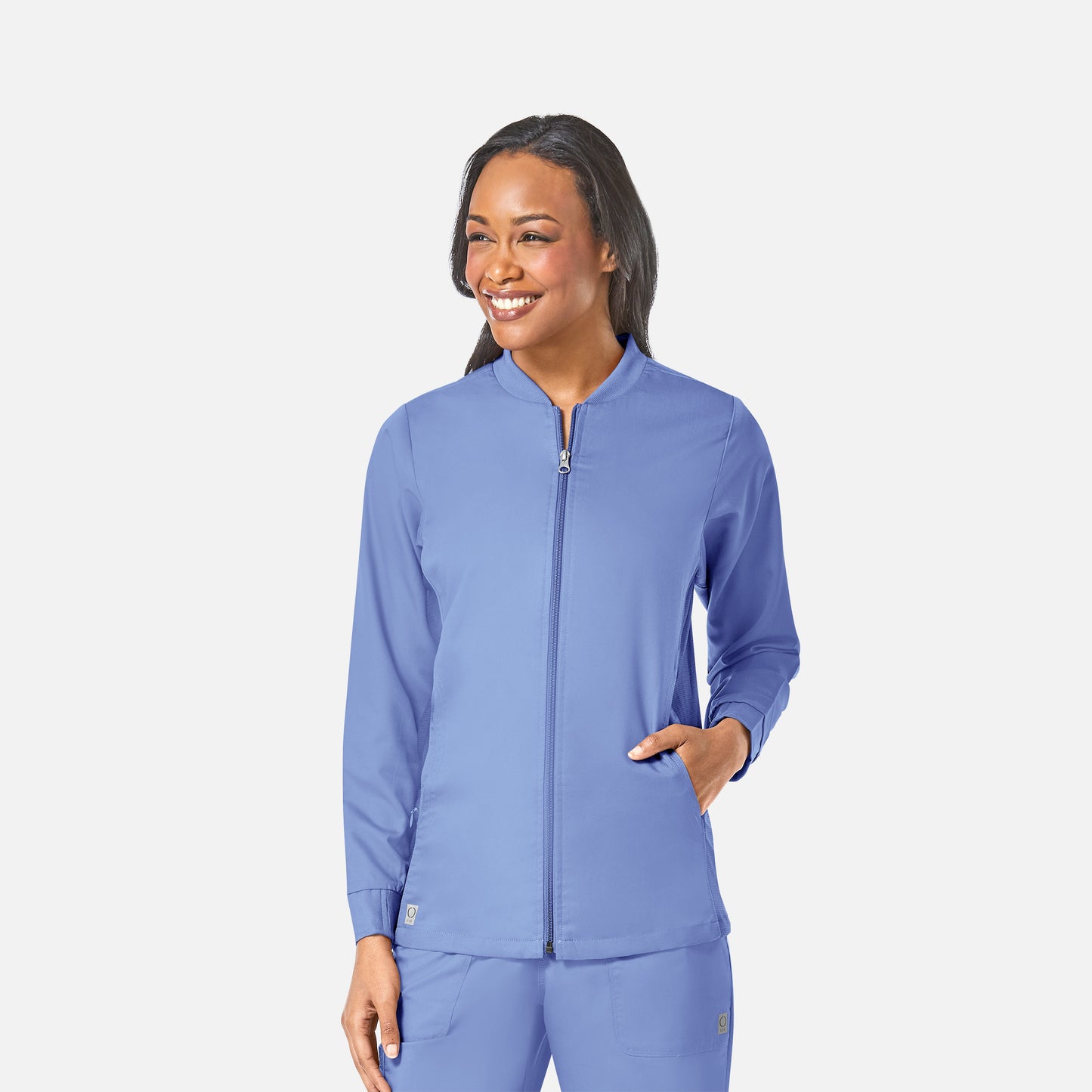 Maevn EON 8708 Women’s Sporty Mesh Panel Zip Front Jacket