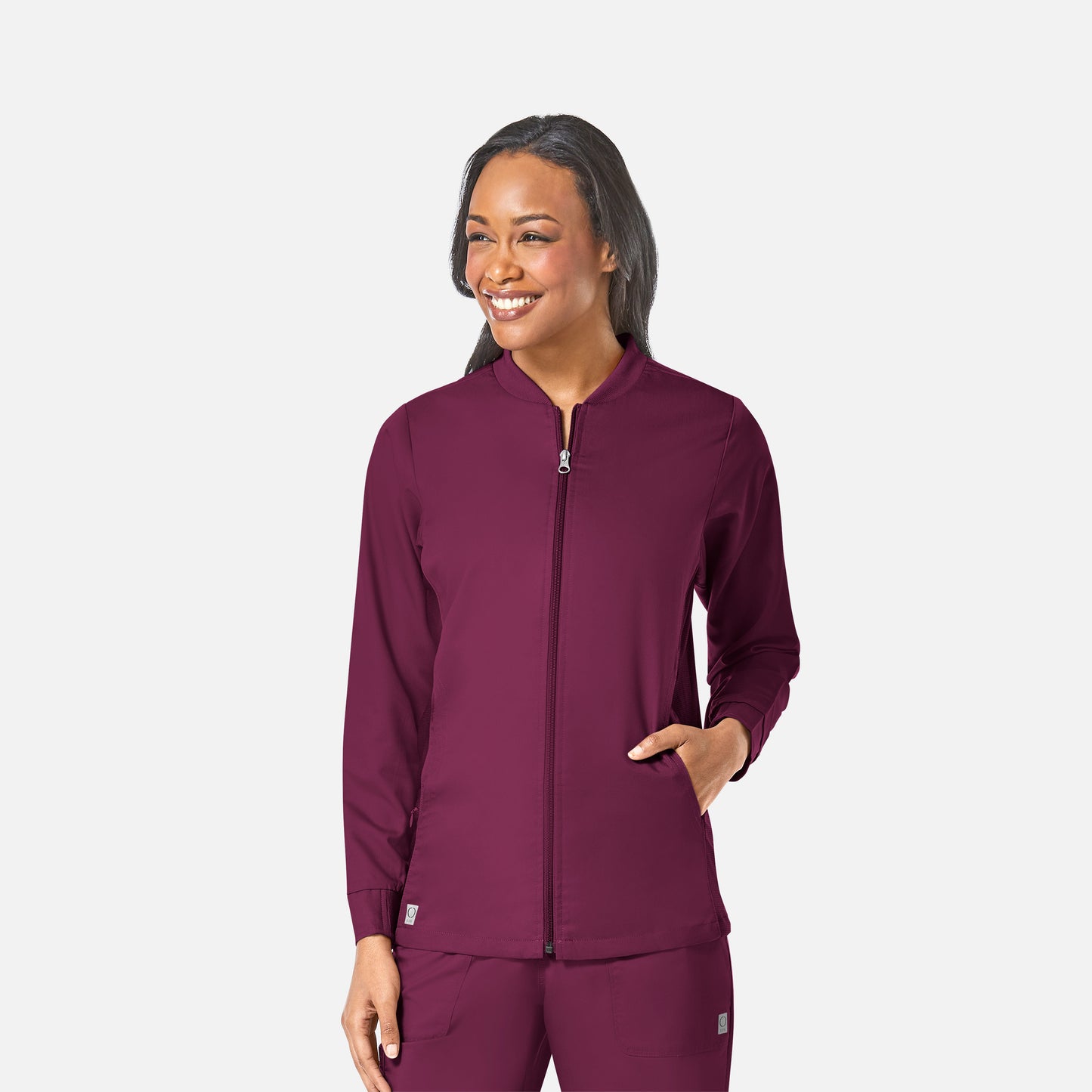 Maevn EON 8708 Women’s Sporty Mesh Panel Zip Front Jacket