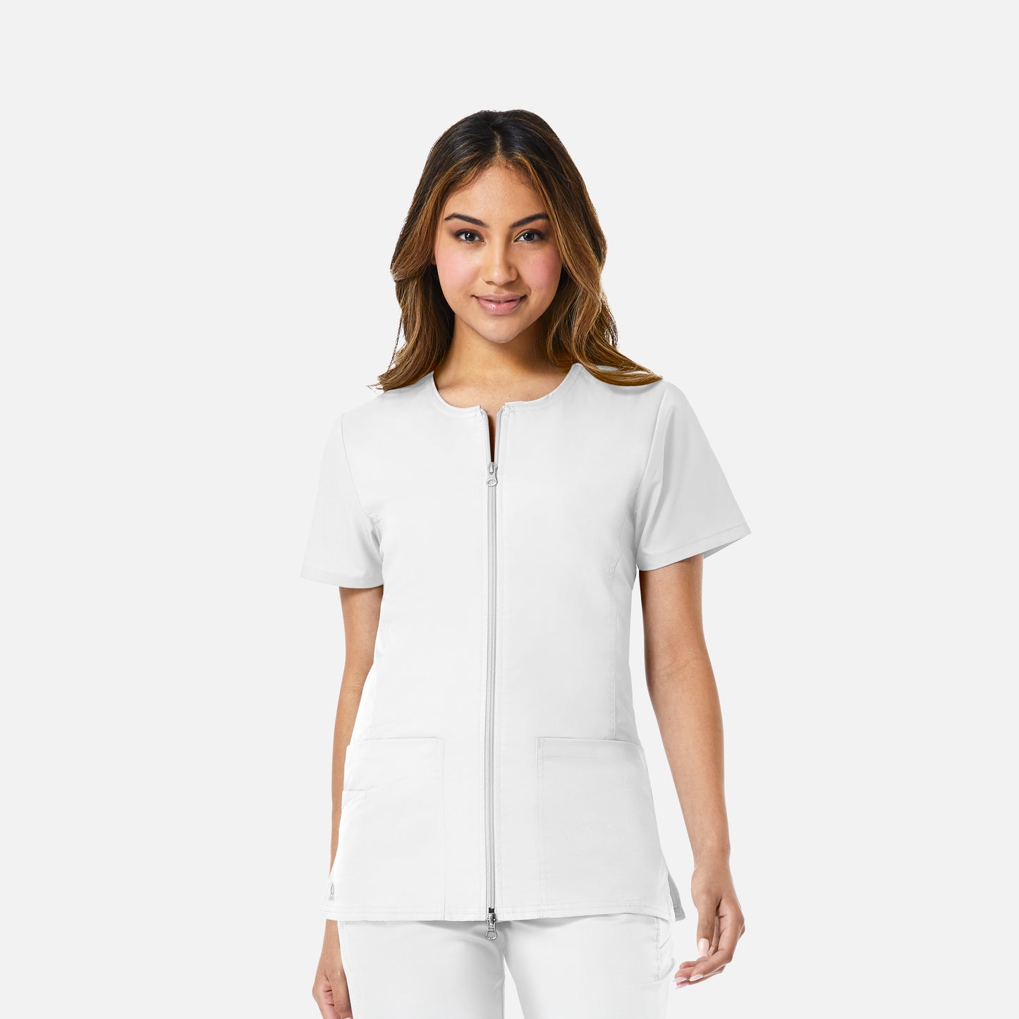 Maevn EON 8728 Women’s Mesh Panel Short Sleeve Zip Front Jacket