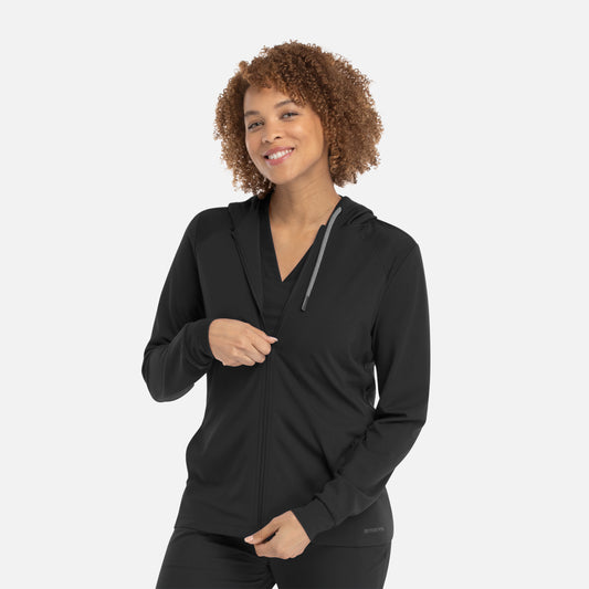 Maevn Focus 90301 Women's Hooded Zip Front Jacket