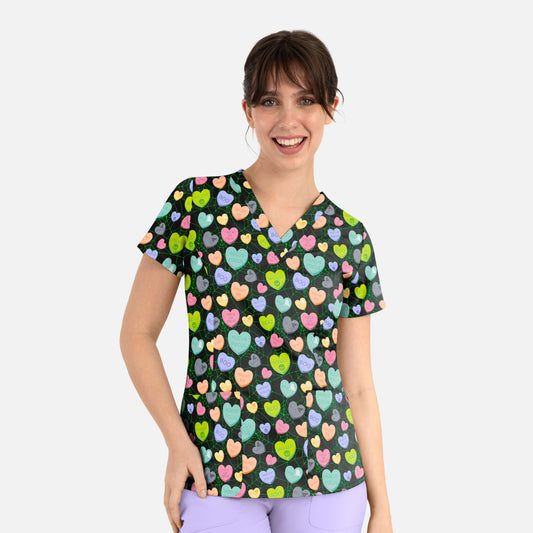 Maevn Prints 9800 Women’s V-Neck Print Top