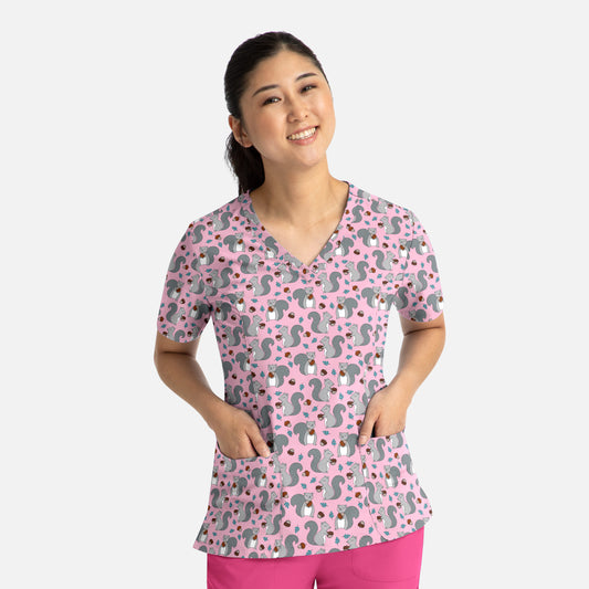 Maevn Prints 9800 Women’s V-Neck Print Top