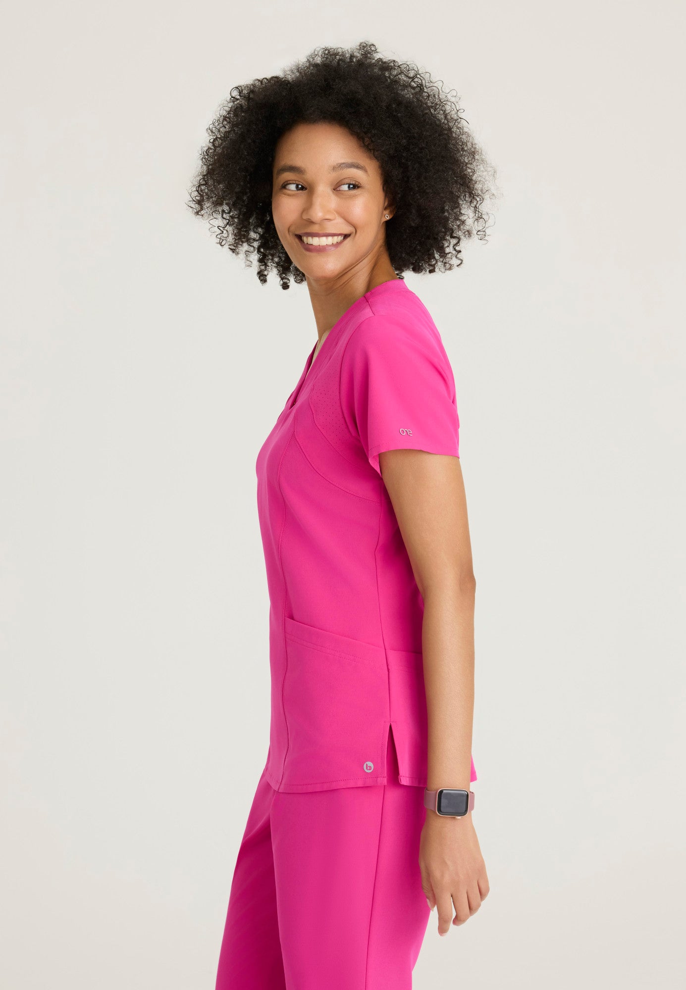 Barco One 5105 Racer 4-Pocket V-Neck Scrub Top