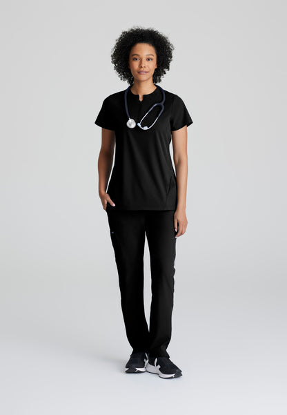 Barco One BOT216 Flux Plus Size 2-Pocket Banded Zip Collar Top