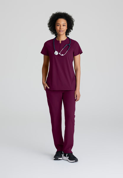 Barco One BOT216 Flux Plus Size 2-Pocket Banded Zip Collar Top