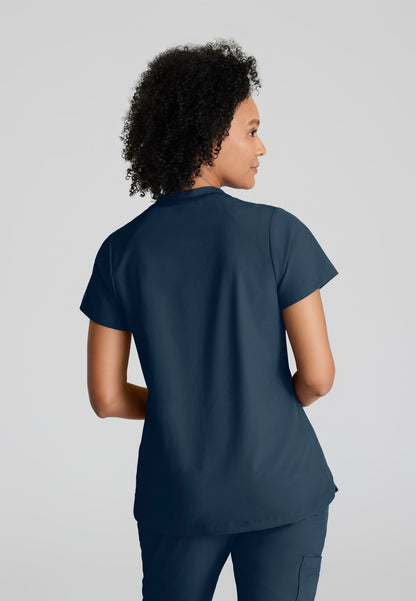 Barco One BOT216 Flux Plus Size 2-Pocket Banded Zip Collar Top