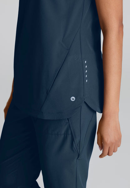 Barco One BOT216 Flux Plus Size 2-Pocket Banded Zip Collar Top