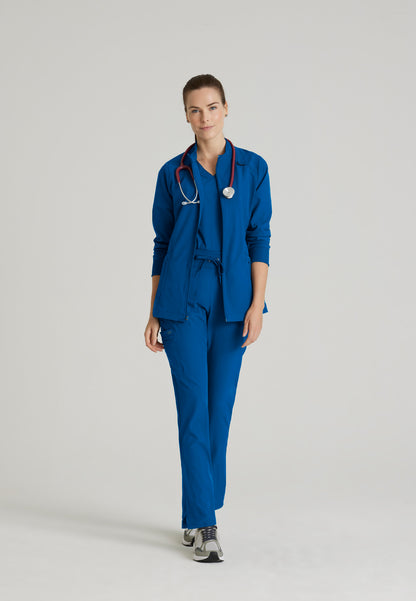 Barco One BOW894 Venture 4-Pocket Banded Collar Warm-Up Scrub Jacket